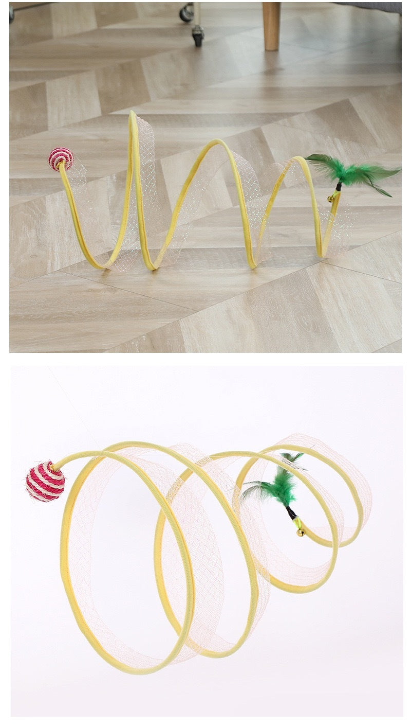 Foldable S-Type Cat Tunnel Toy – Interactive Play Maze