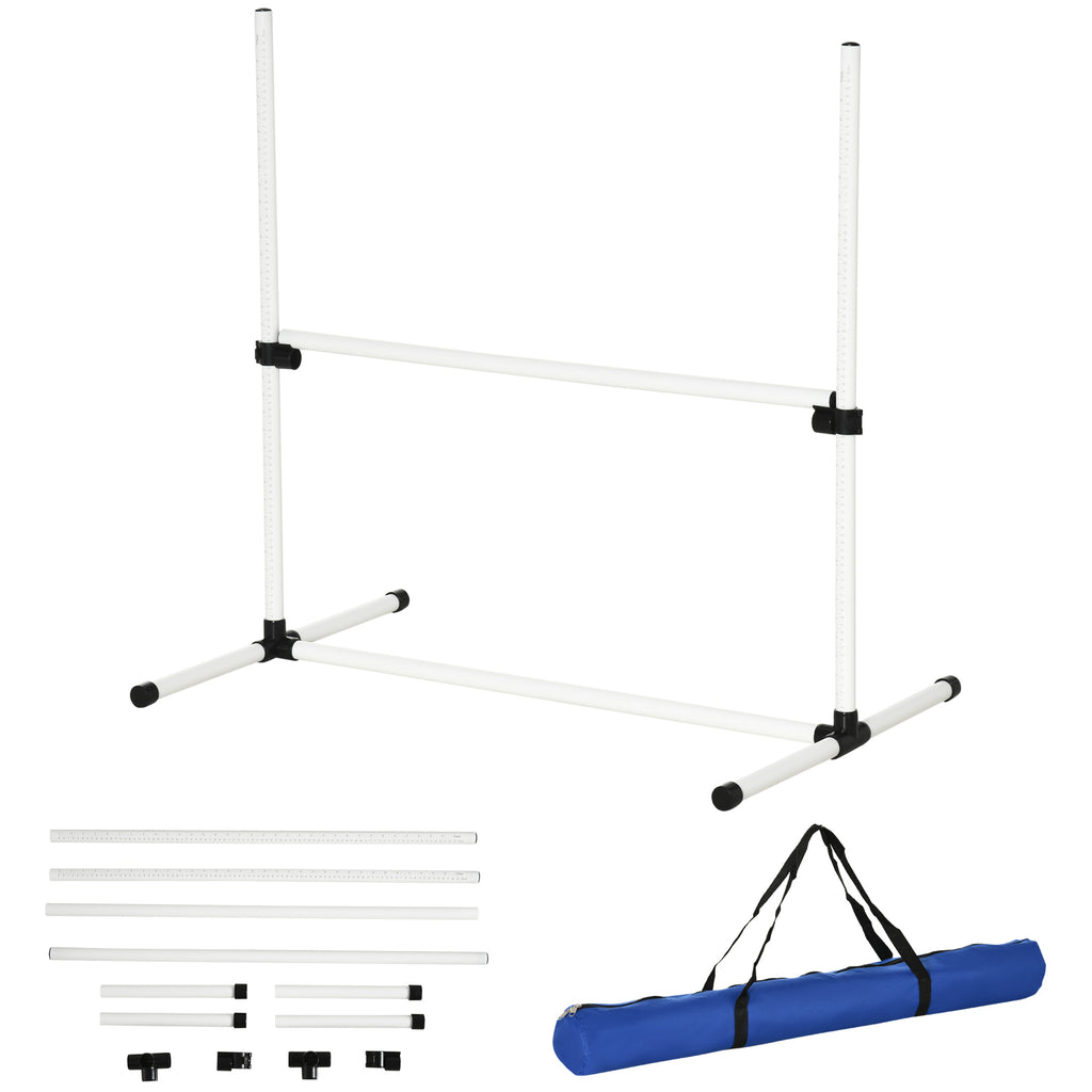 4-Piece Adjustable Dog Agility Training Set – Jumps & Poles