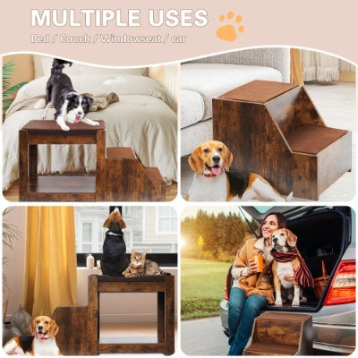Premium Pet Bunk Bed with Steps – Multi-Level Dog & Cat Lounge