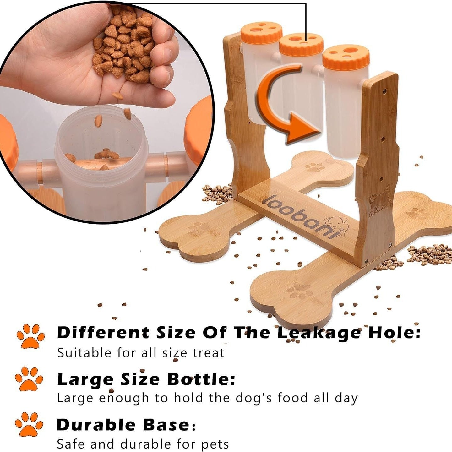 Interactive Wooden Puzzle Toy – Dog Treat Dispenser