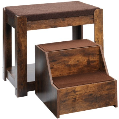 Premium Pet Bunk Bed with Steps – Multi-Level Dog & Cat Lounge