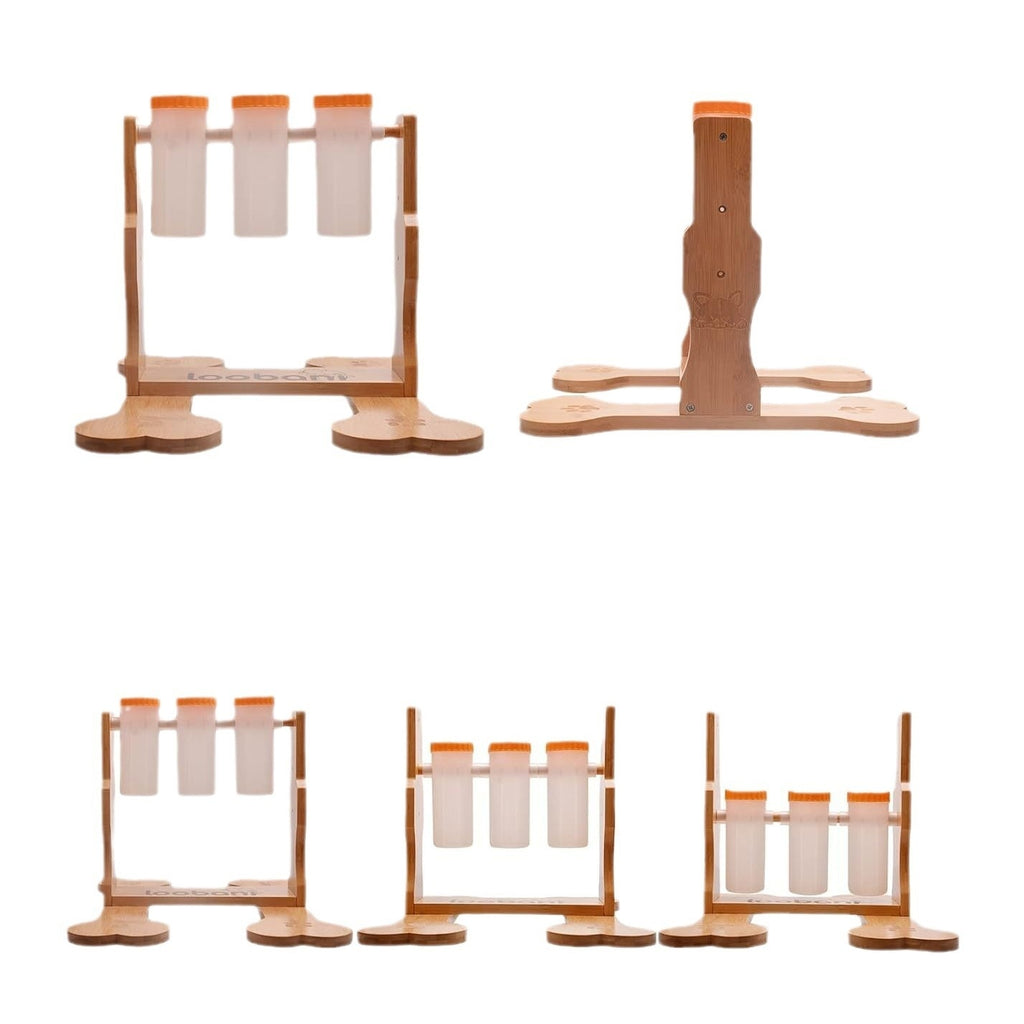 Interactive Wooden Puzzle Toy – Dog Treat Dispenser