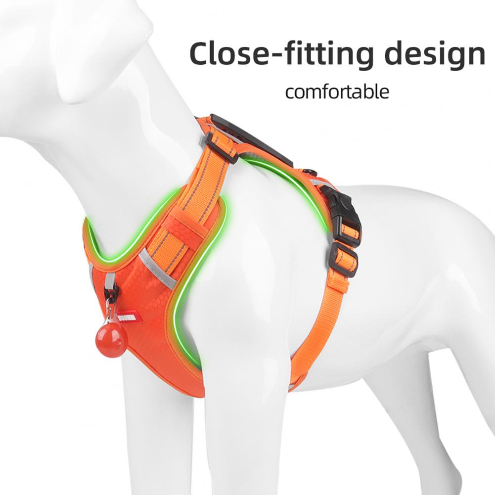 🐶 No-Pull Reflective Dog Harness – Breathable Pet Vest