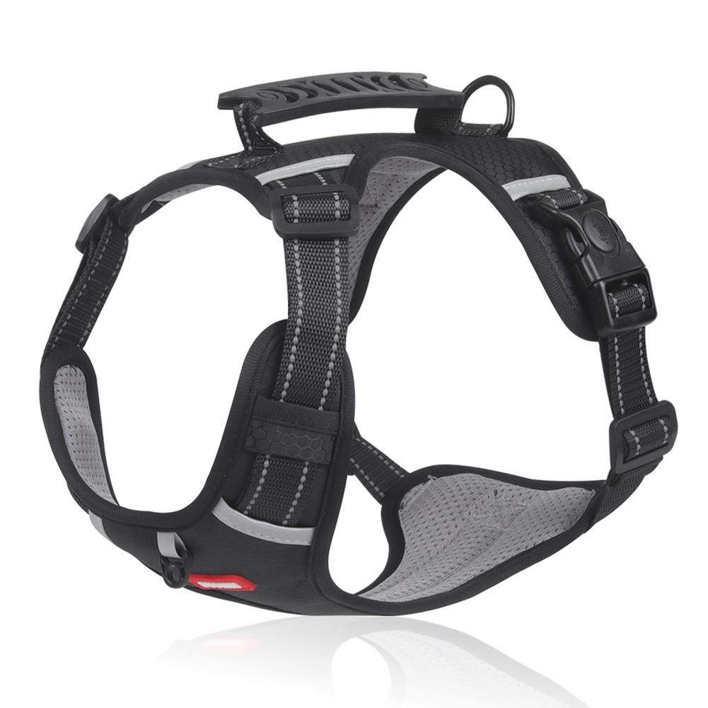 🐶 No-Pull Reflective Dog Harness – Breathable Pet Vest
