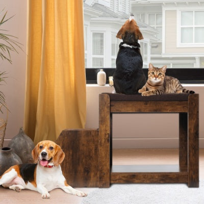 Premium Pet Bunk Bed with Steps – Multi-Level Dog & Cat Lounge